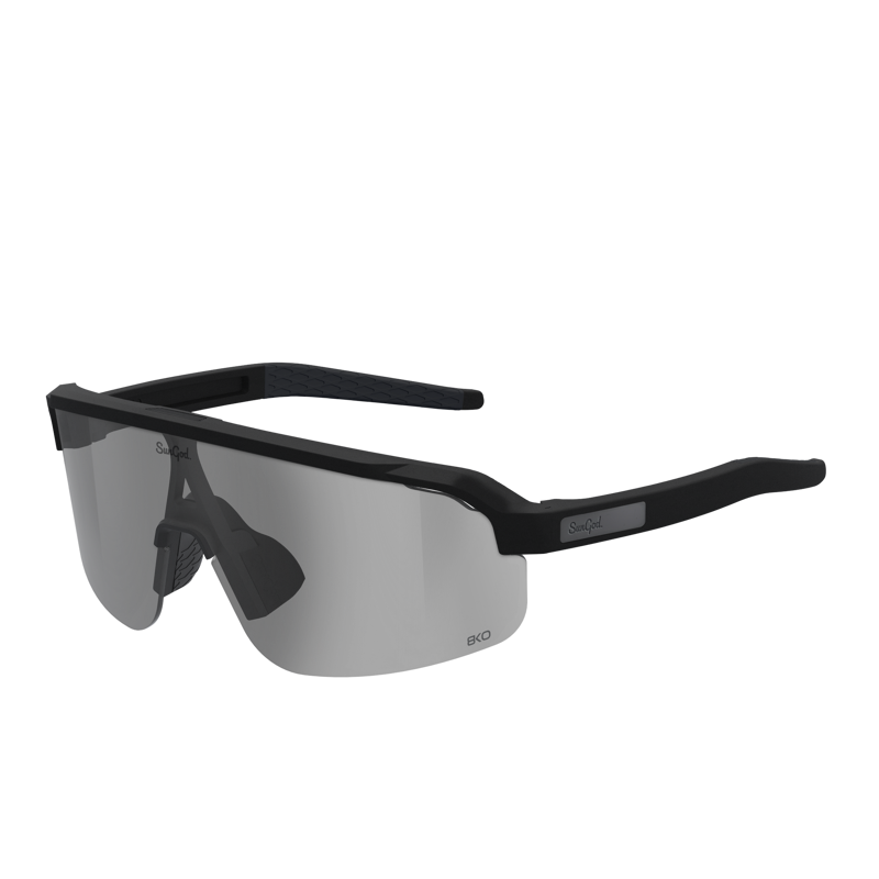 SunGod FORTY2s : Black / IRIS HV SMOKE Photochromic Sunglasses