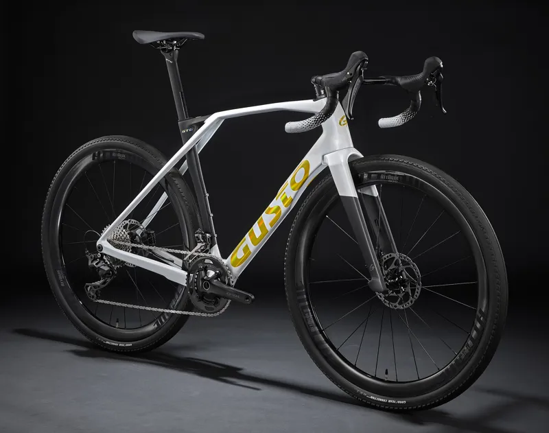 Gusto GTG PRO TE Gravel Bike : Pearl White-1