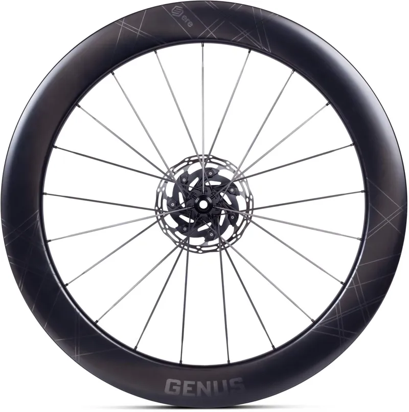 ERE Genus II AE65-R Aero Road Carbon Disc Wheelset : Black-1