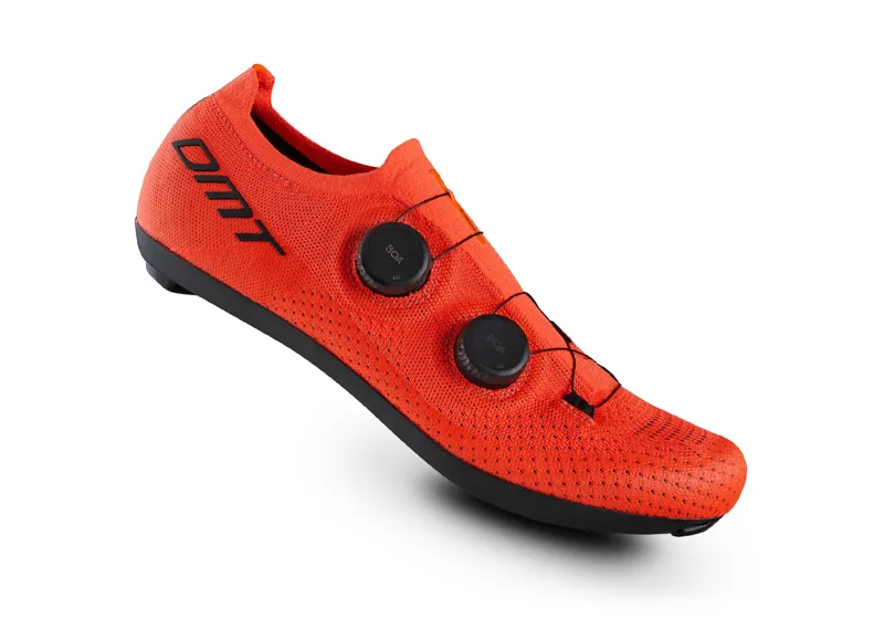 DMT KR0 Engineered Knit Road Cycling Shoes : Coral Orange