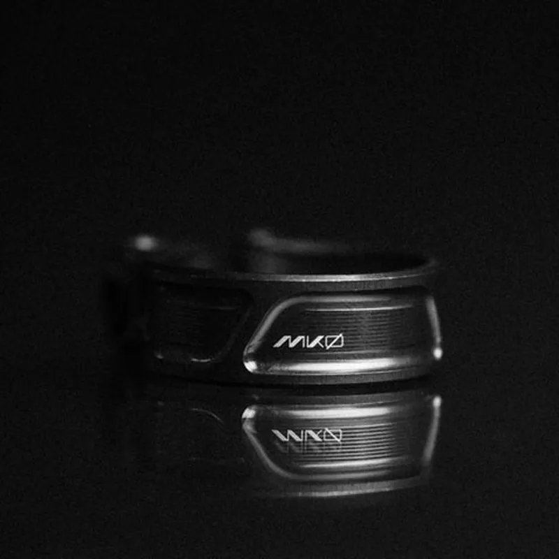 Wolf Tooth MKØ Seatpost Clamps with Ti Hardware in Stealth Grey-4