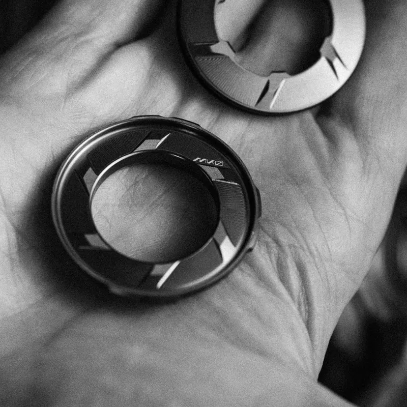 Wolf Tooth MKØ Centerlock Rotor Lockring External Spline: Stealth Grey-2