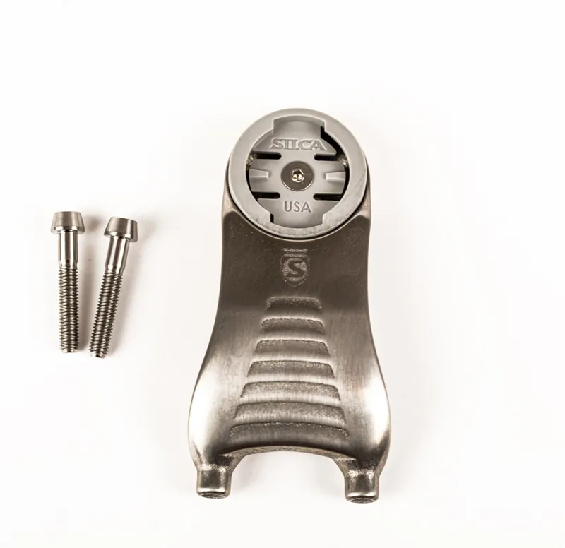 Silca Mensola 3D Printed Stem Mounted Computer Mount : Titanium