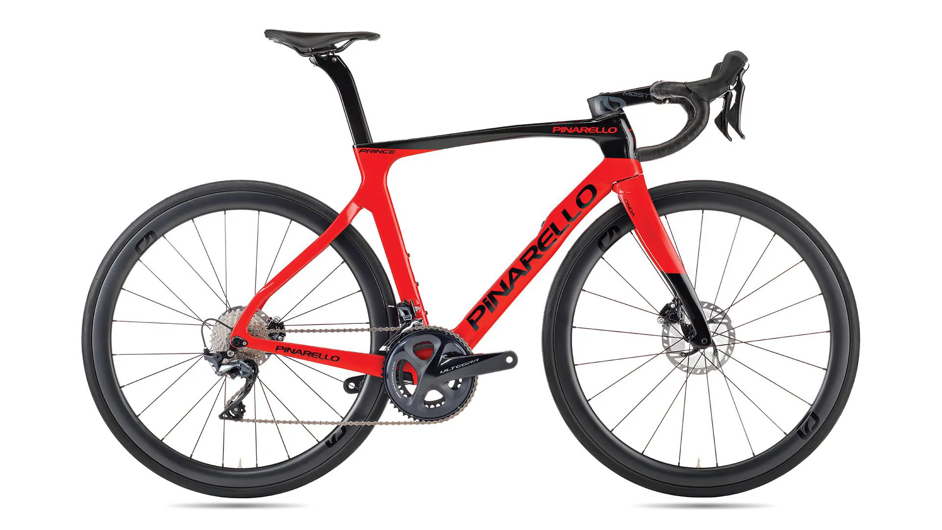 2023 Pinarello PRINCE DISC TiCR Ultegra Di2 MOST UF40 Wheels Red