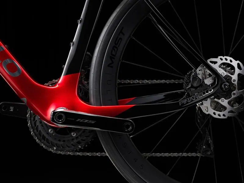 Pinarello X5 with Shimano 105 Di2 and MOST Carbon UF45 : STARRY RED-6