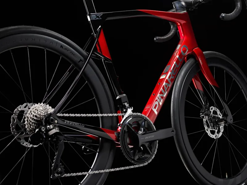 Pinarello X5 with Shimano 105 Di2 and MOST Carbon UF45 : STARRY RED-7