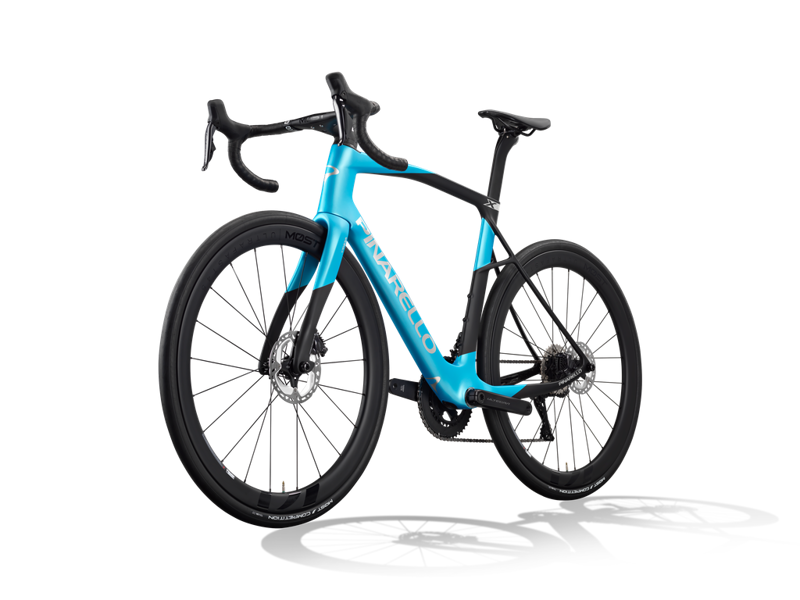 Pinarello X7 : Shimano ULTEGRA Di2 and MOST Carbon UF45 : LAGOON BLUE-2