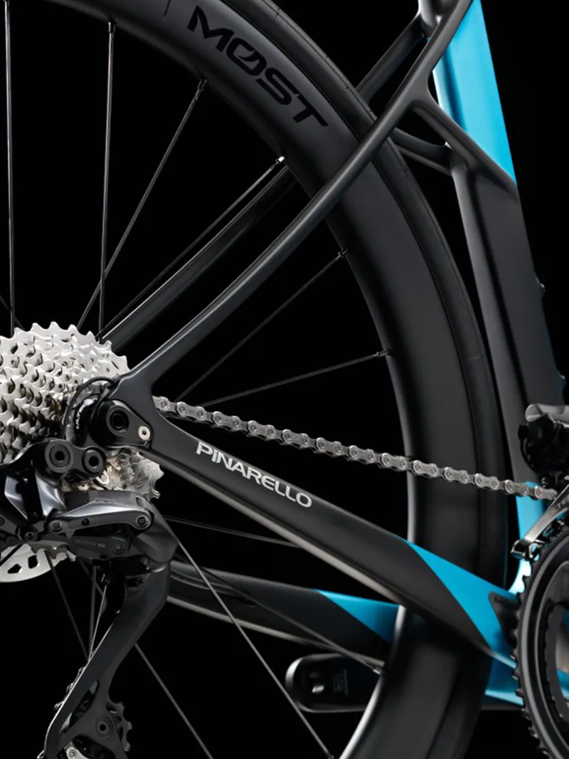 Pinarello X7 : Shimano ULTEGRA Di2 and MOST Carbon UF45 : LAGOON BLUE-8