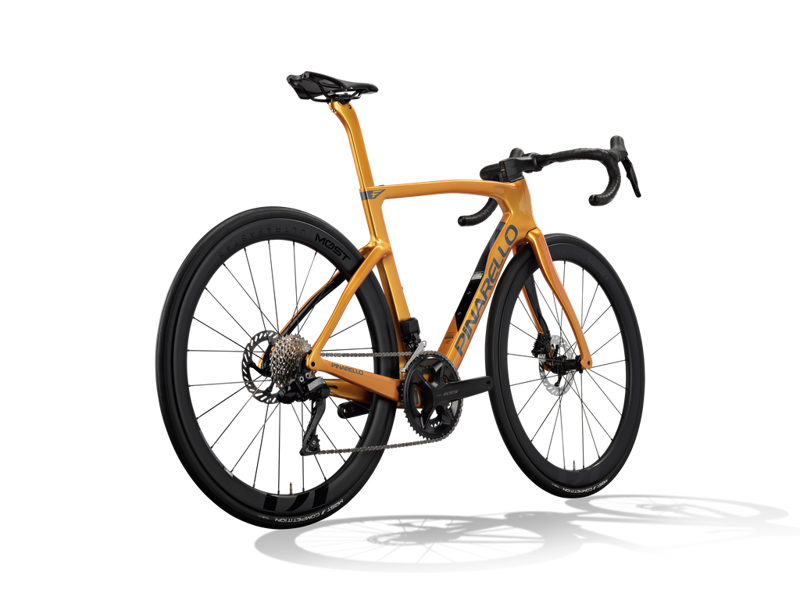 2027 Pinarello F5 105 Di2 + Ultrafast 45 Wheels : Fire Opal
