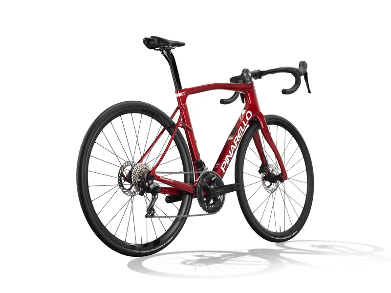 2027 Pinarello X1 with Shimano Wheels and 105 Groupset : Racing Red-1