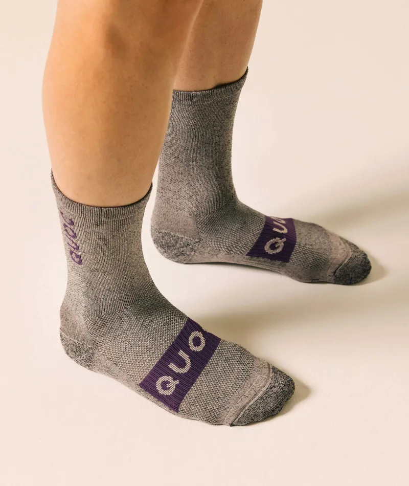 QUOC All Season Merino Wool Sock : STONE-3