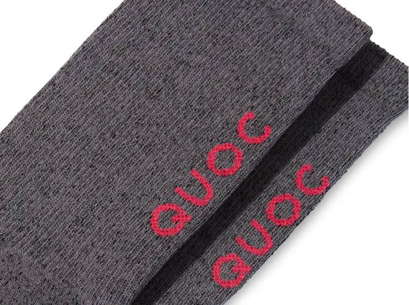 Quoc Signature All Season Merino Socks : GRAPHITE-1