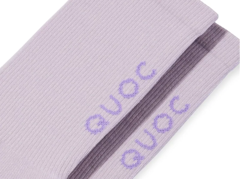 Quoc Signature All Season Merino Socks : LILAC HAZE-2