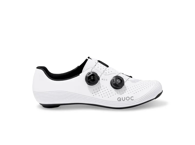 QUOC M3 SPORT Road Cycling Shoes : White-2