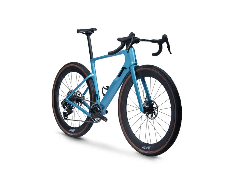 3T Racemax 2 ITALIA Gravel Race Bike : RED XPLR PWR : Brezza BLUE-1