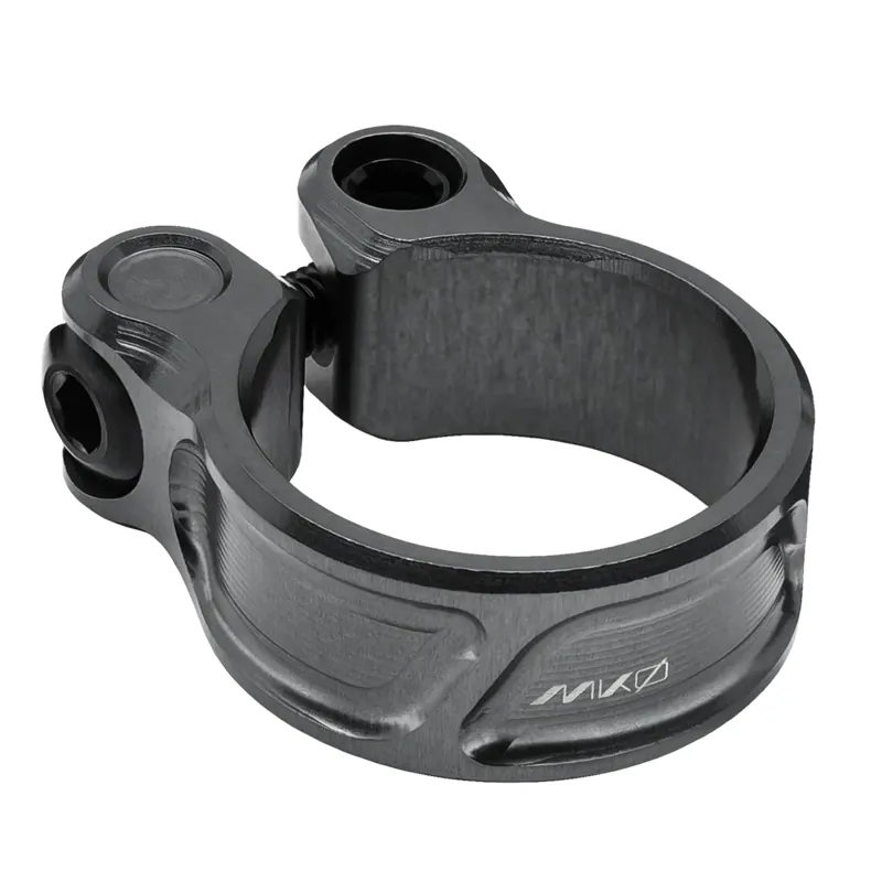 Wolf Tooth MKØ Seatpost Clamps with Ti Hardware in Stealth Grey-1