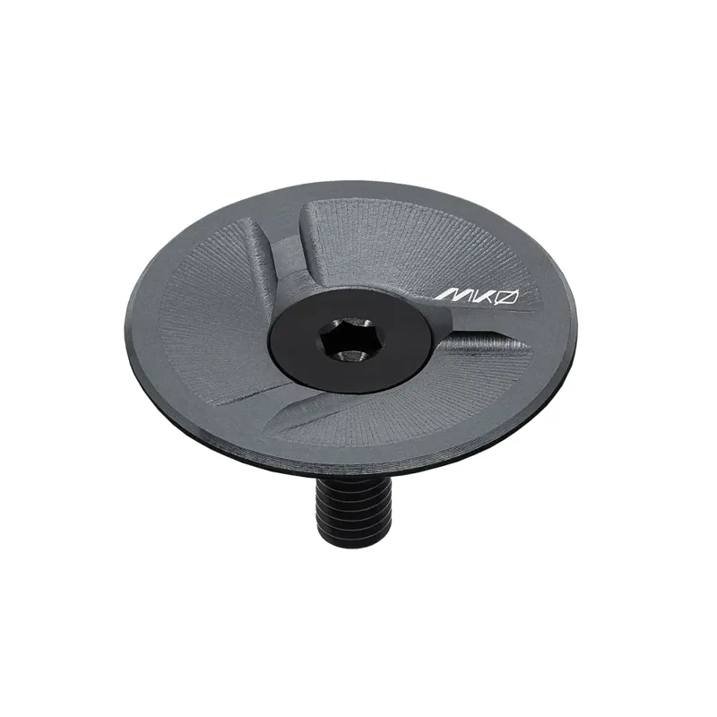 Wolf Tooth MKØ Ultralight Low Profile Stem Cap in Stealth Grey-1