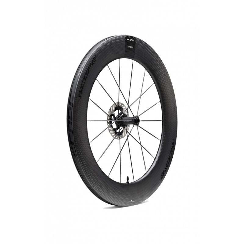 Scope ARTECH 8.T 85mm Carbon Disc TT Wheelset : BLACK-1