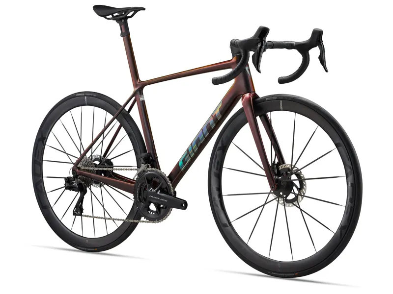 Giant TCR Advanced SL 0 Dura Ace Road Bike In Gloss Black Lava / Iris-1