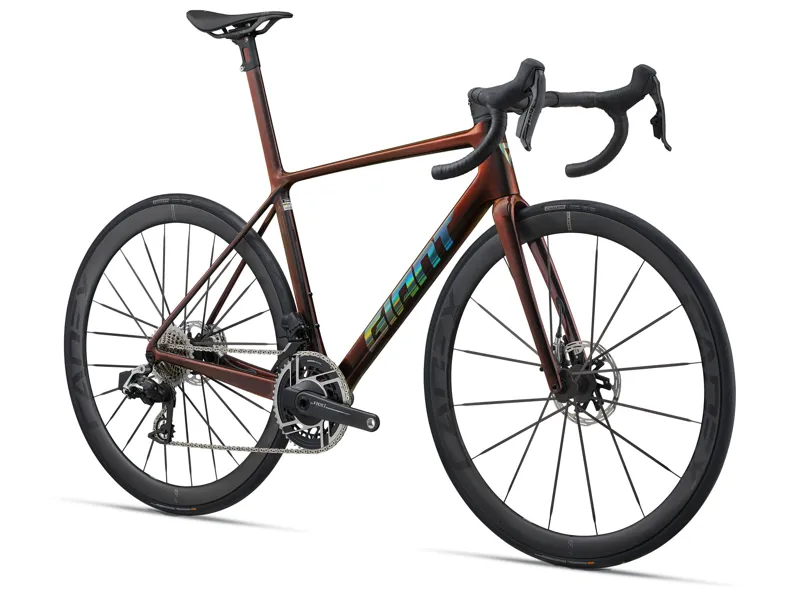 Giant TCR Advanced SL 0 Red Road Race Bike In Gloss Black Lava / Iris-1