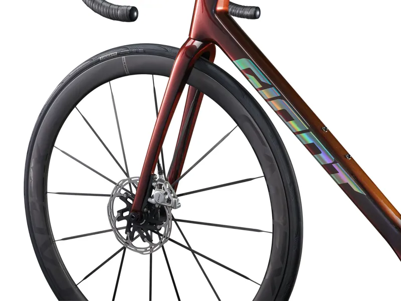 Giant TCR Advanced SL 0 Red Road Race Bike In Gloss Black Lava / Iris-3