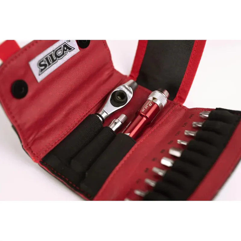 Silca T-Ratchet + Ti-Torque Kit : Multi Tool in Red-1