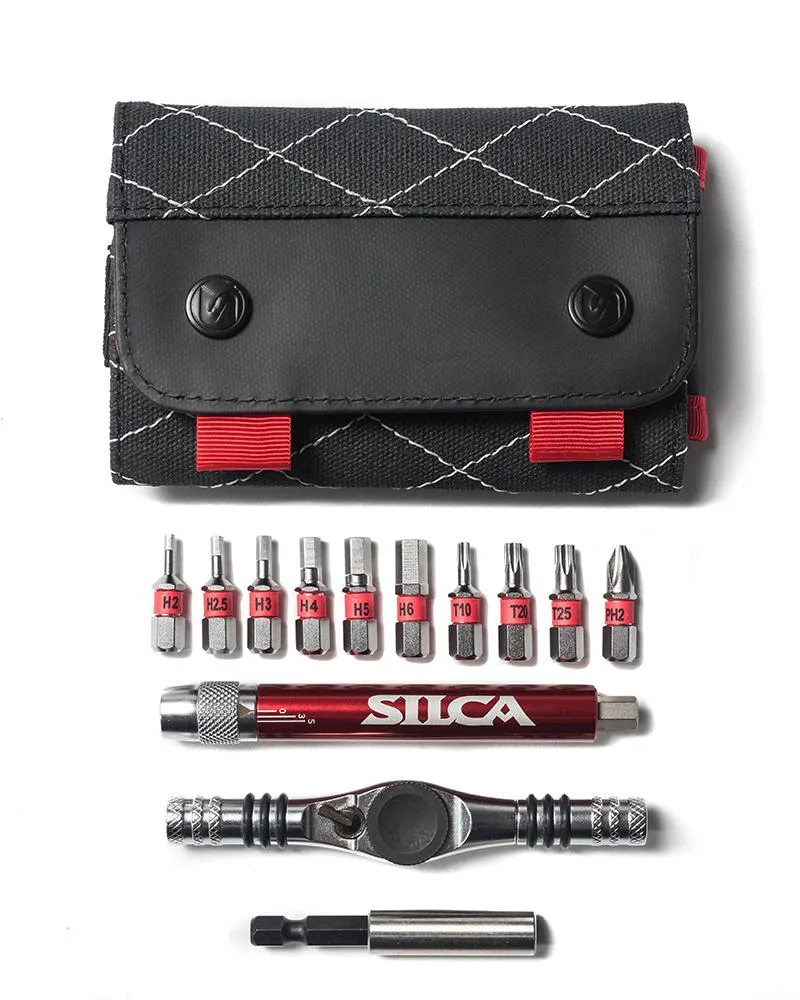 Silca T-Ratchet + Ti-Torque Kit : Multi Tool in Red-4