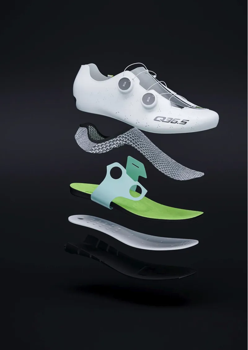 Q36.5 UNIQUE ROAD Shoes in MANGO Orange : Unisex Road Cycling Shoes-4