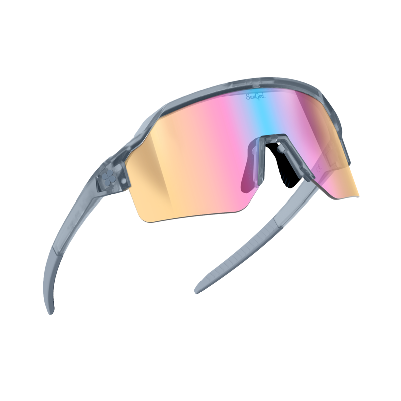 SunGod VULCANS Sunglasses : Glacier Blue with 8KO IRIS HV Blue Lens