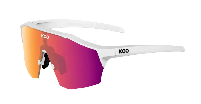 KOO ALIBI PHOTOCHROMIC Sunglasses : Matt White / Photo Fuscia Mirror	