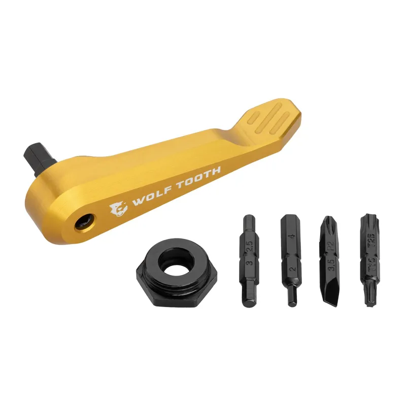 Wolf Tooth Axle Handle Multi-Tool in Gold