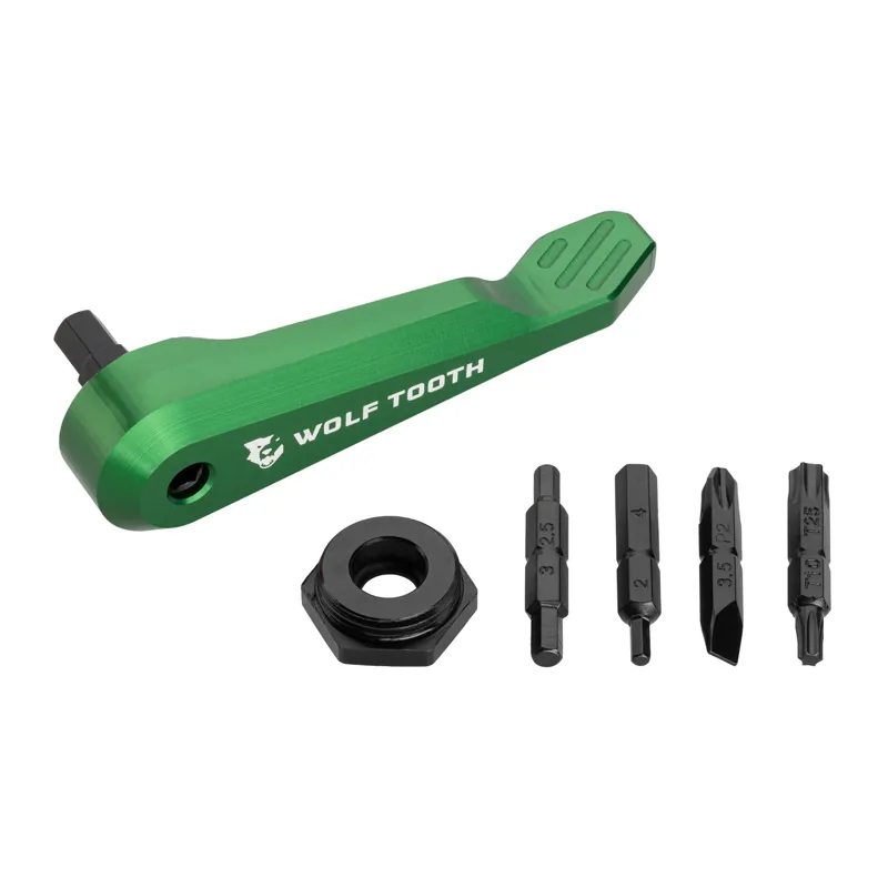 Wolf Tooth Axle Handle Multi-Tool in Green