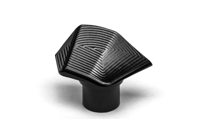 Absolute Black Dura Ace R9100 Chainring Bolt Covers in BLACK-2