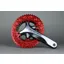 Absolute Black ROAD Oval Chainrings : Shimano 110x4 BCD : RED