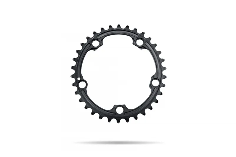 Absolute Black ROAD Oval SRAM Chainrings 110x5 HIDDEN BOLT in BLACK-7
