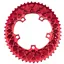 Absolute Black ROAD Oval SRAM Chainrings 110x5 HIDDEN BOLT in RED
