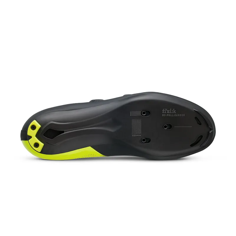 Fizik Aria R3 Road Cycling Shoes : Black / Fluo Yellow-5