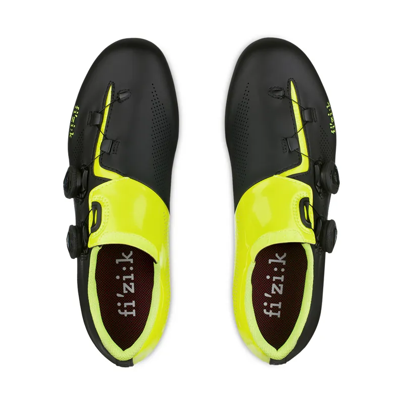 Fizik Aria R3 Road Cycling Shoes : Black / Fluo Yellow-1