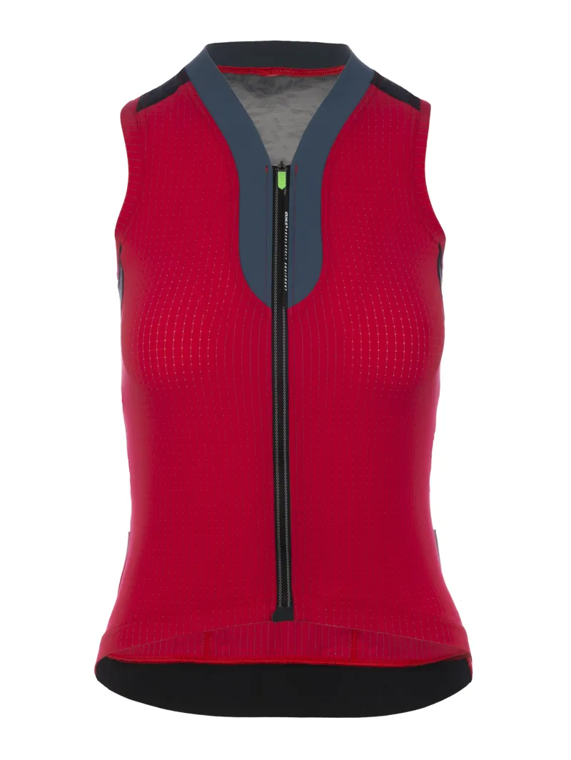 Q36.5 Womens Sleeveless Jersey L1 Pinstripe : RED