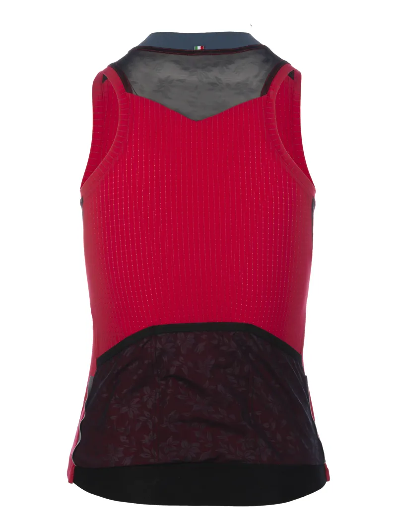 Q36.5 Womens Sleeveless Jersey L1 Pinstripe : RED-1