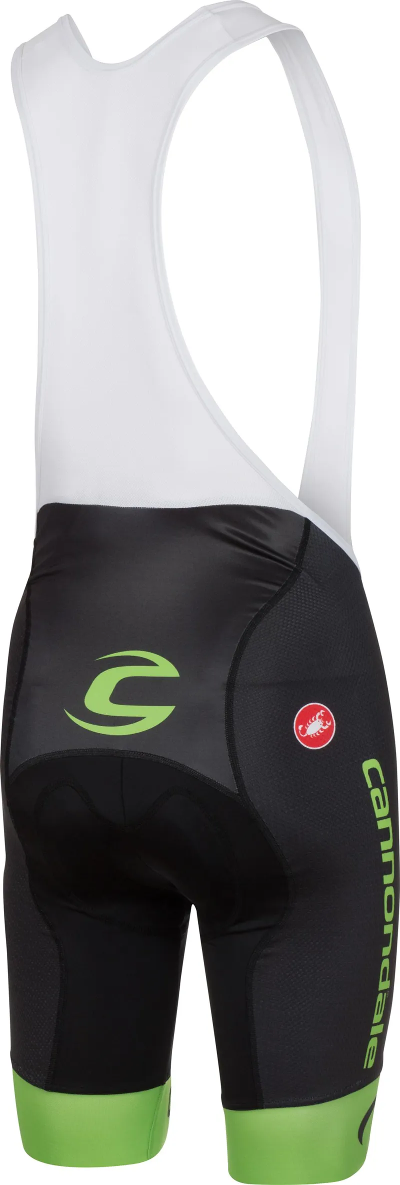 Castelli Cannondale Garmin Volo Bibshort : Black/Green-1