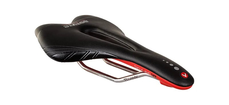 Astute SKYLINE 3.0 VT Pilarga Saddle : Titanium Rail : 145mm Wide-4