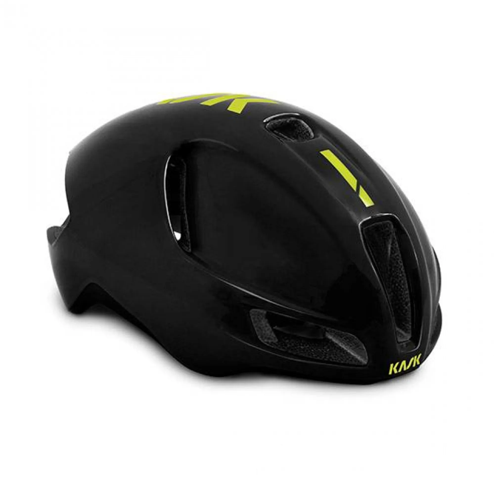 Kask UTOPIA Aero Road Cycling Helmet Black Fluo Yellow
