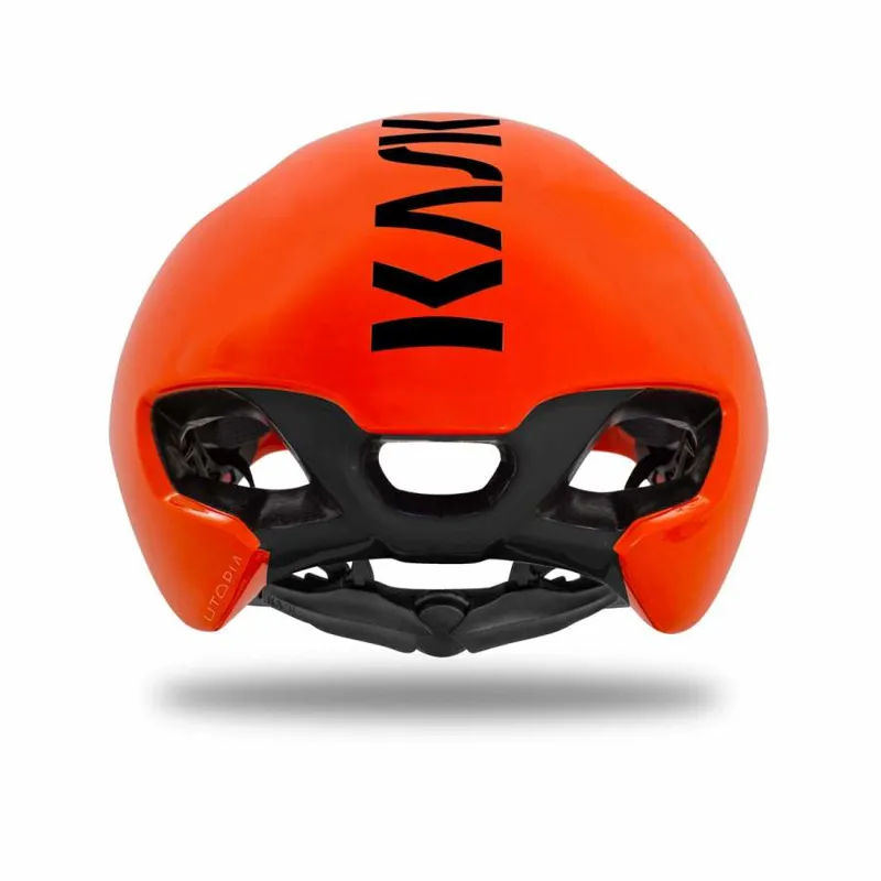 Kask UTOPIA Fastest Aero Road Cycling Helmet Orange Fluo Black
