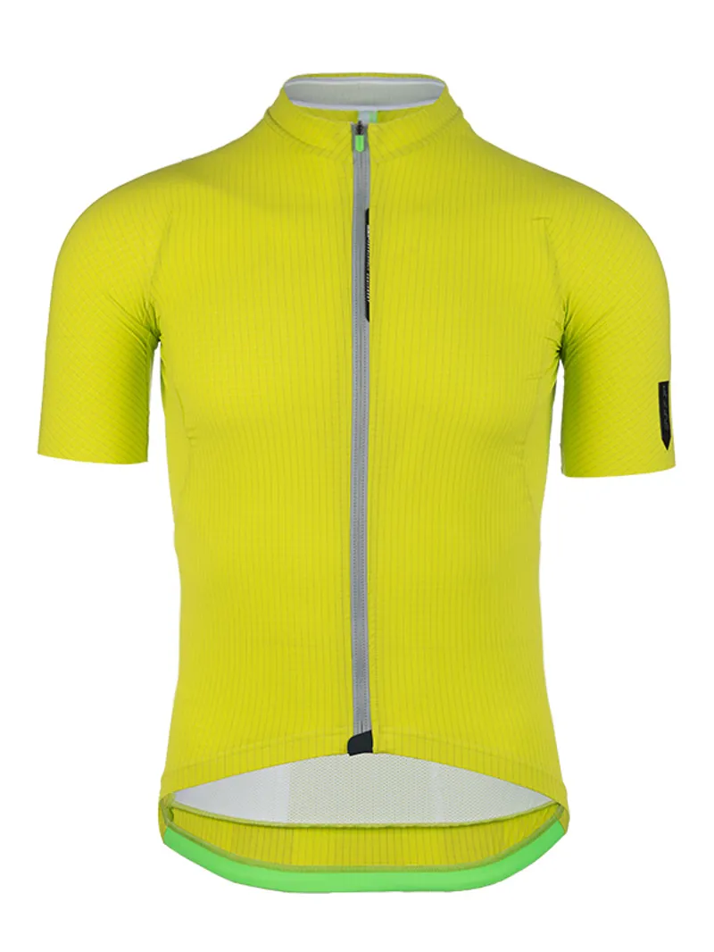 Q36.5 Jersey L1 Summer : Mens Short Sleeve Jersey : LIME Pinstripe