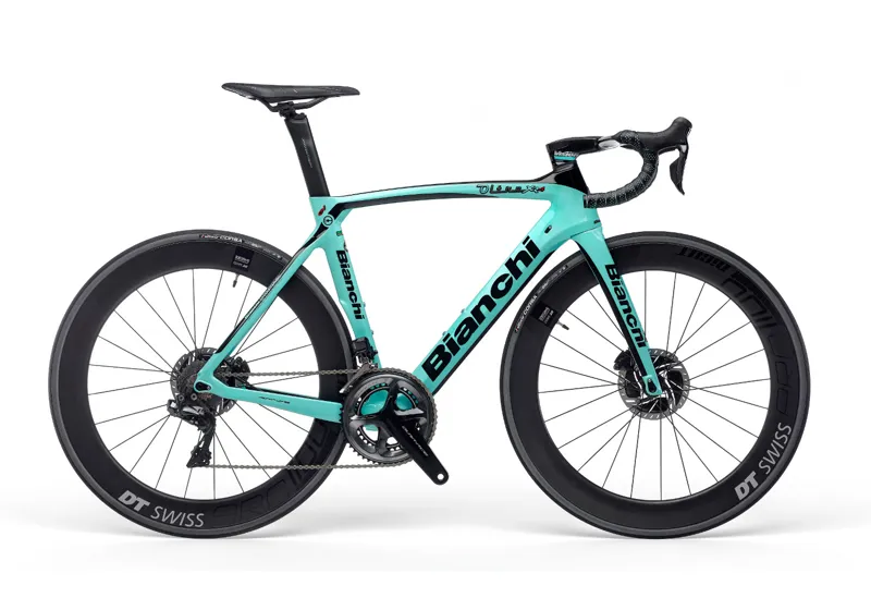 Bianchi Oltre XR4 DISC Frame Kit 1D Gloss Celeste Gloss Black