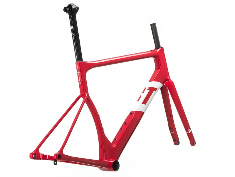 3T Strada Team : Aero Carbon Disc-Brake Road Bike : Force CX1 : Red-10