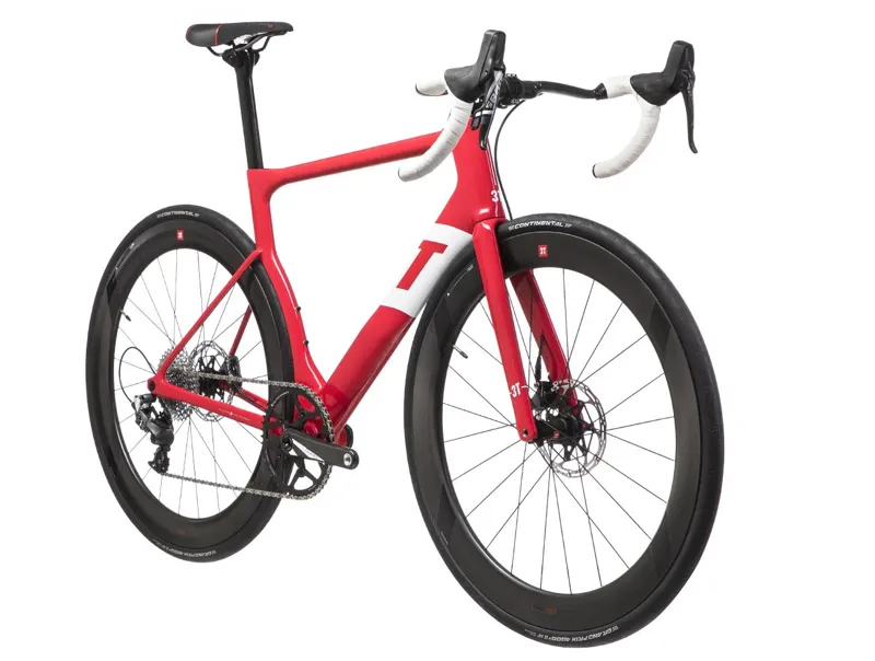 3T Strada Team : Aero Carbon Disc-Brake Road Bike : Force CX1 : Red-2