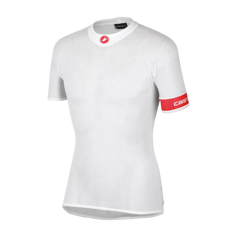 Castelli Core Mesh Short Sleeve Base Layer : White