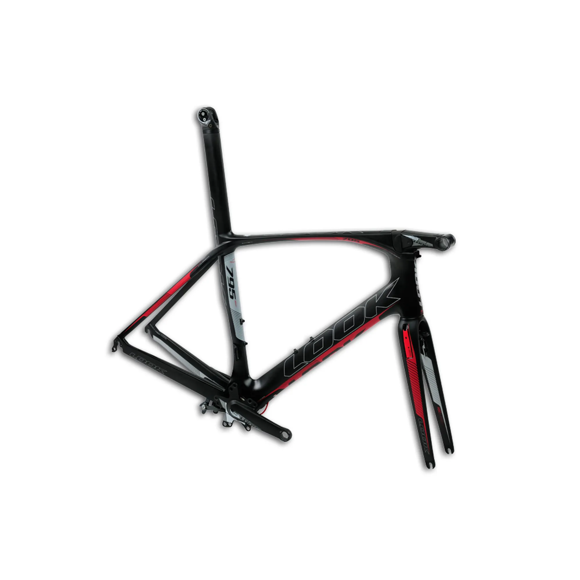 LOOK 795 Aerolight Frame Matte Black Red